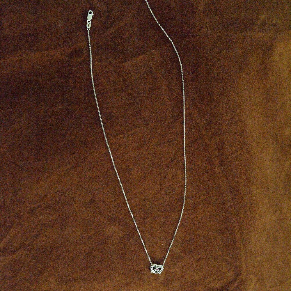 Roberto Coin White Gold Diamond Pretzel Necklace - Picture 6 of 8